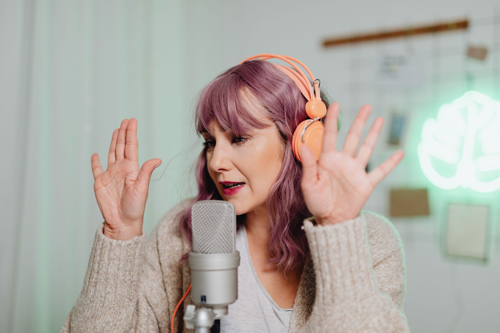Kit completo per voce fuori campo con interfaccia audio e monitor da studio